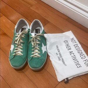 Golden Goose Super Star Suede
Aquamarine White